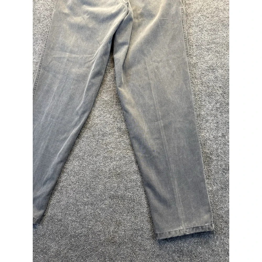 Vintage Bugle Boy Gray Pleated Pants Men's 31x31 Tapered Retro 80s 90s